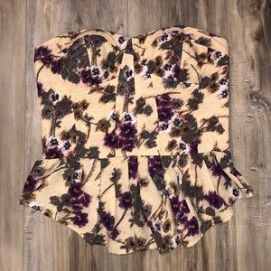 Floral Bustier Top
